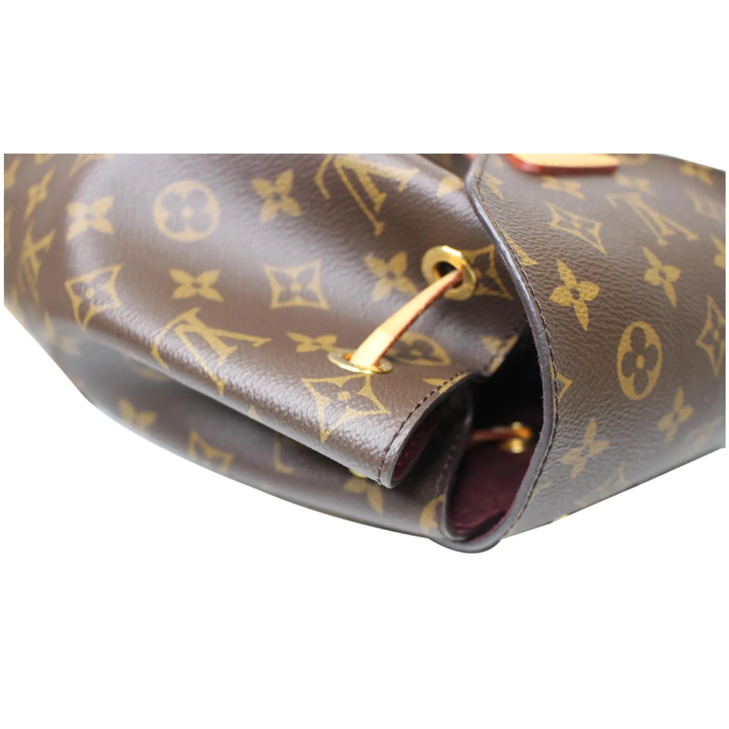 LOUIS VUITTON Montsouris NM Monogram Canvas Backpack Bag Brown