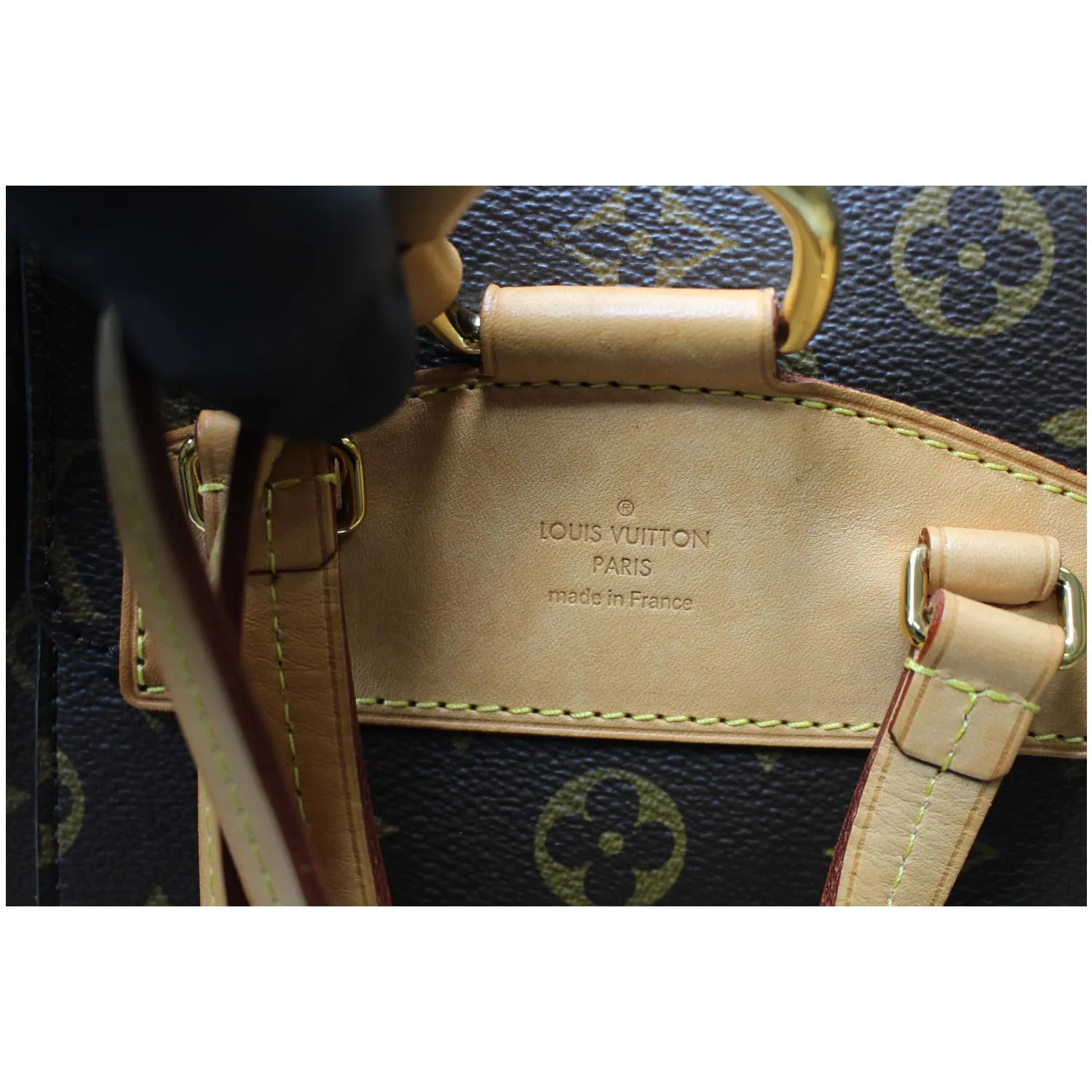 LOUIS VUITTON Montsouris NM Monogram Canvas Backpack Bag Brown