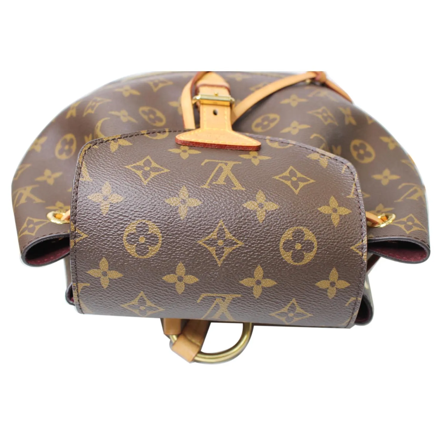 LOUIS VUITTON Montsouris NM Monogram Canvas Backpack Bag Brown