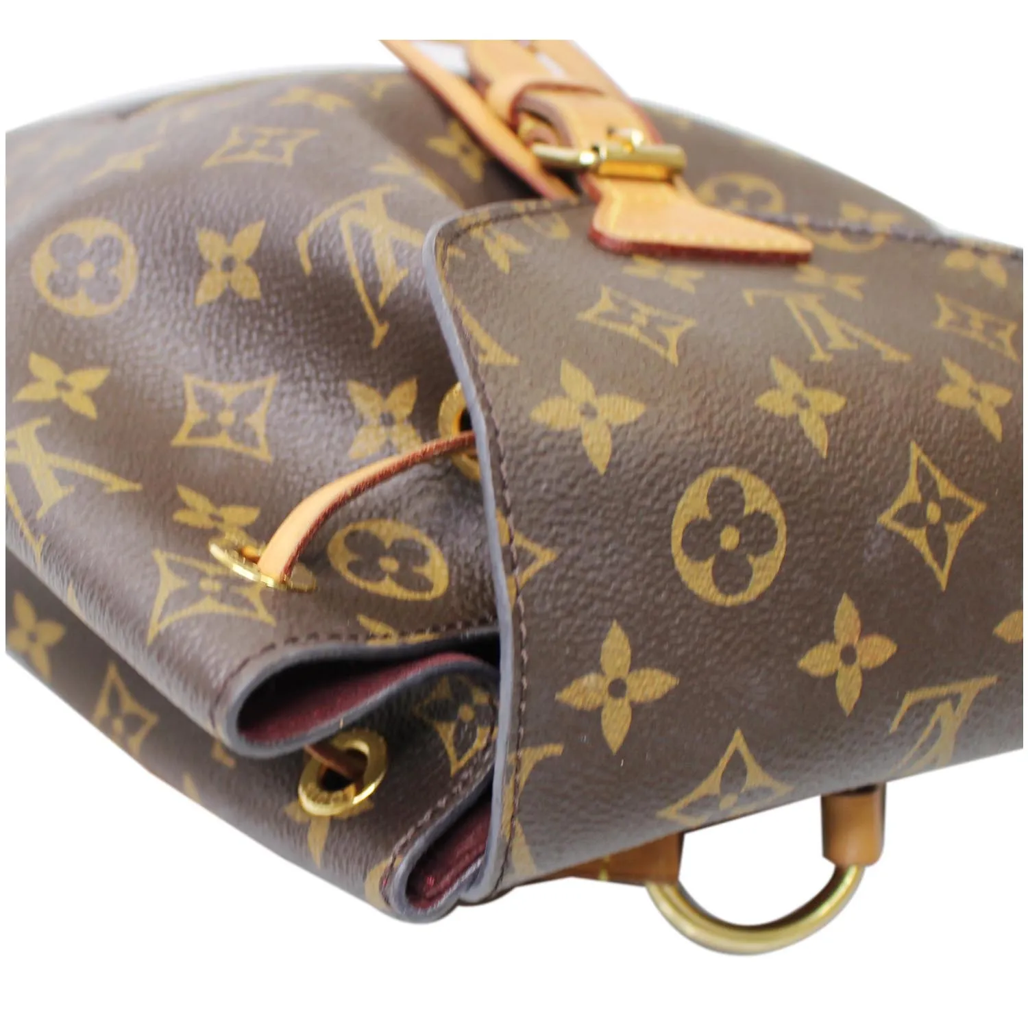 LOUIS VUITTON Montsouris NM Monogram Canvas Backpack Bag Brown