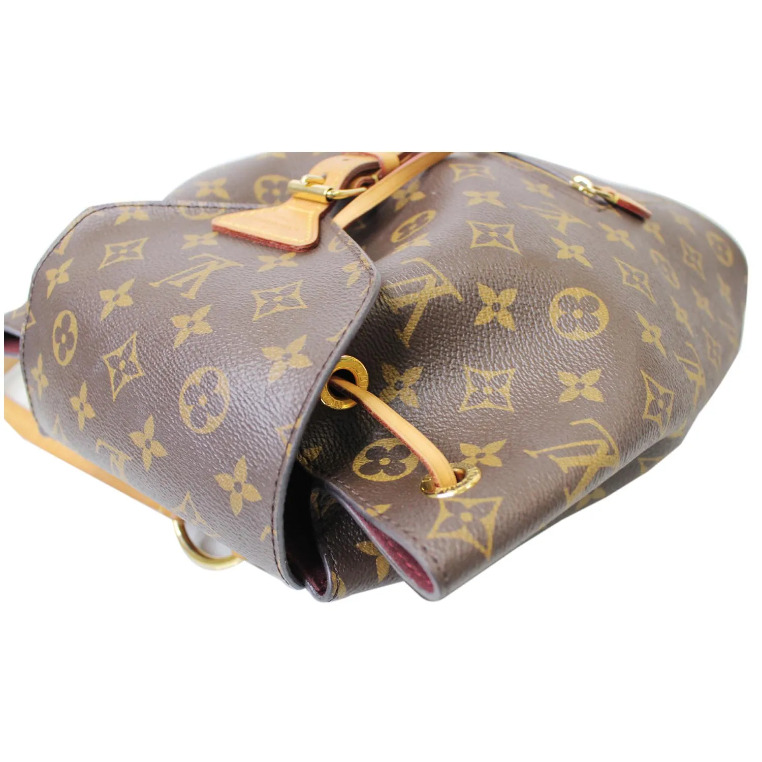 LOUIS VUITTON Montsouris NM Monogram Canvas Backpack Bag Brown