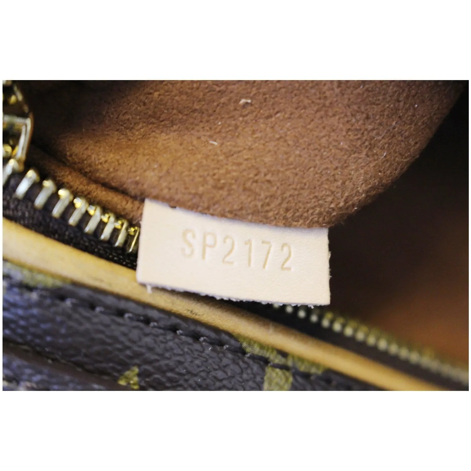 LOUIS VUITTON Olympe Monogram Canvas Satchel Shoulder Bag Camel