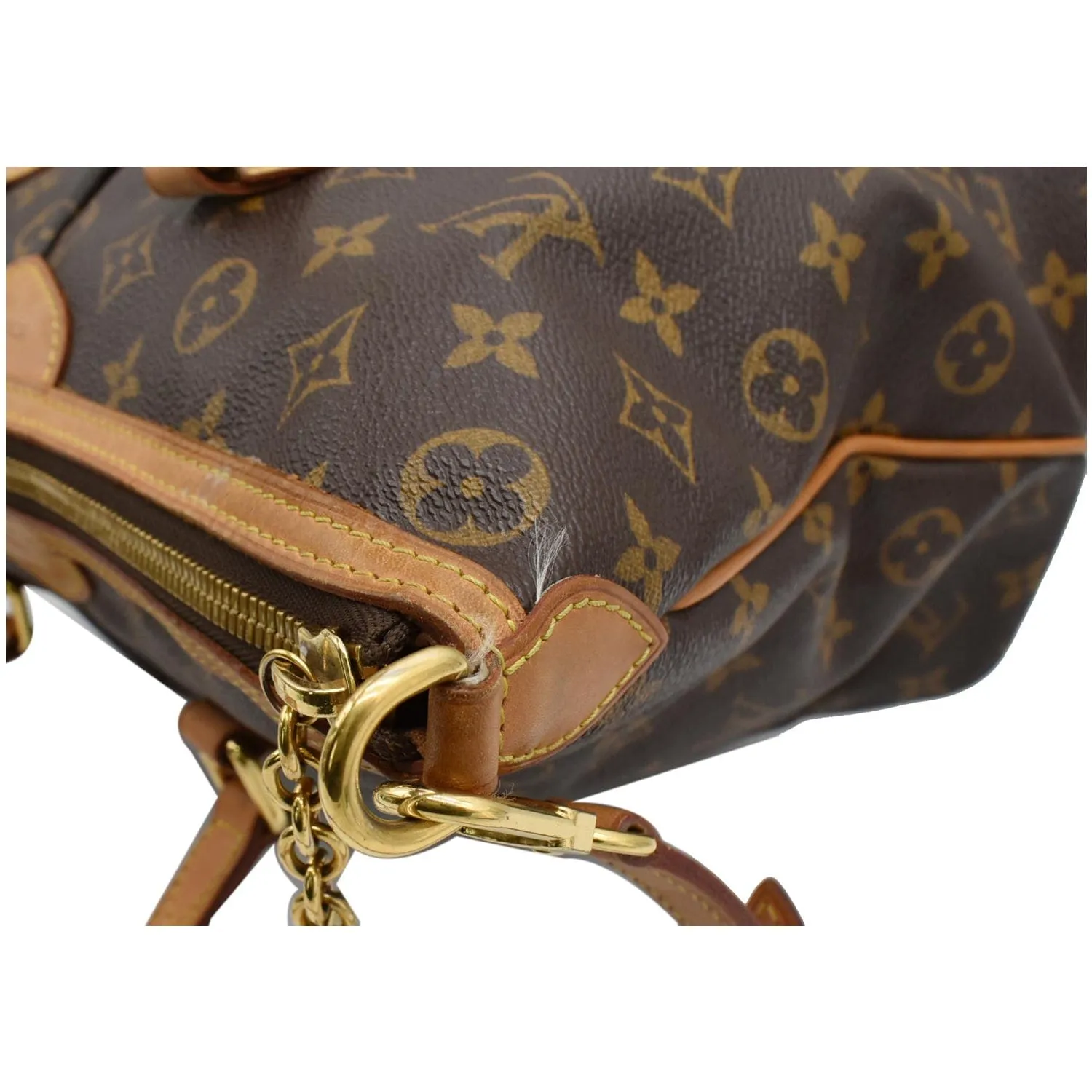 LOUIS VUITTON Palermo PM Monogram Canvas Shoulder Bag Brown- 10% OFF