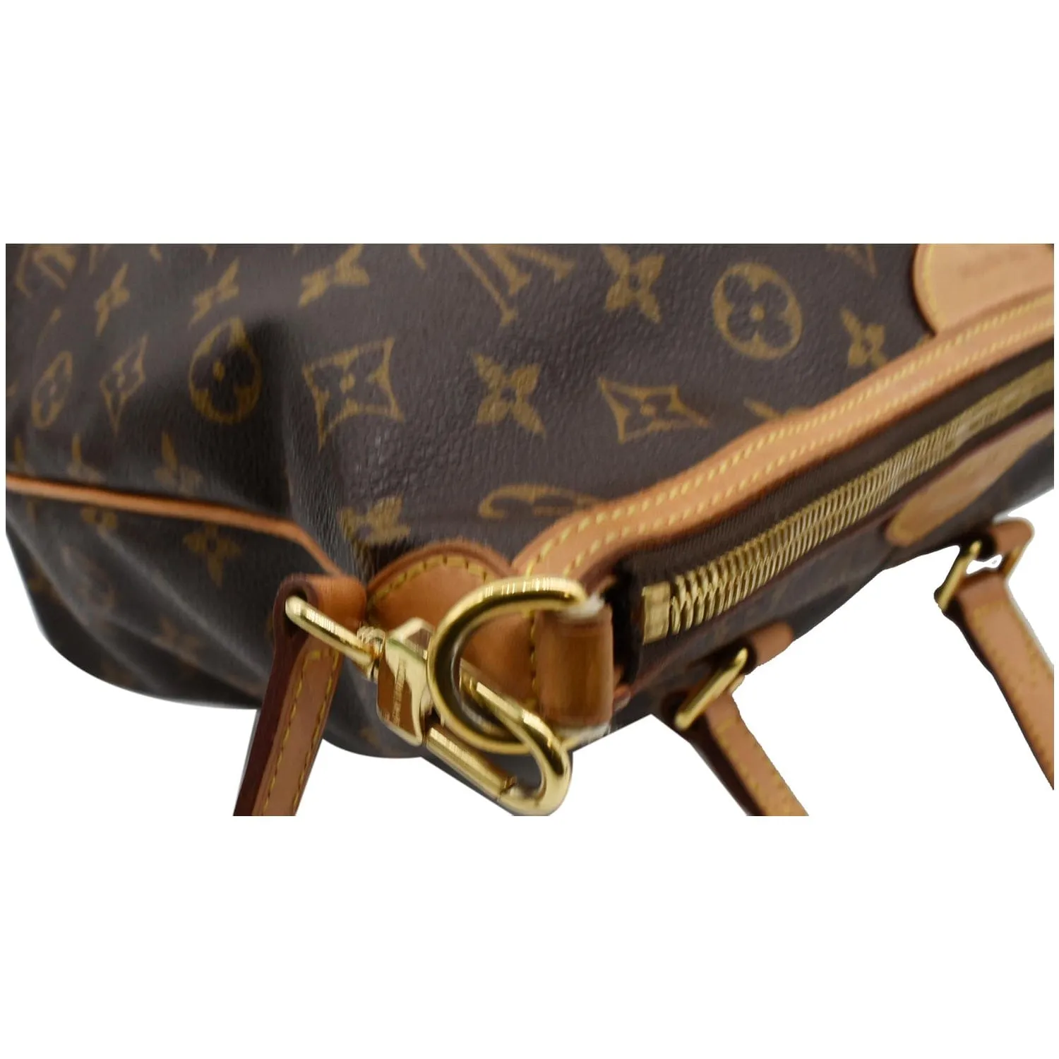 LOUIS VUITTON Palermo PM Monogram Canvas Shoulder Bag Brown- 10% OFF
