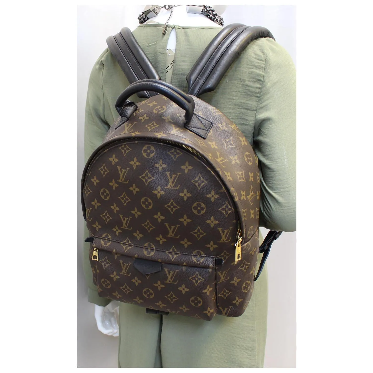 LOUIS VUITTON Palm Springs MM Monogram Canvas Backpack Bag