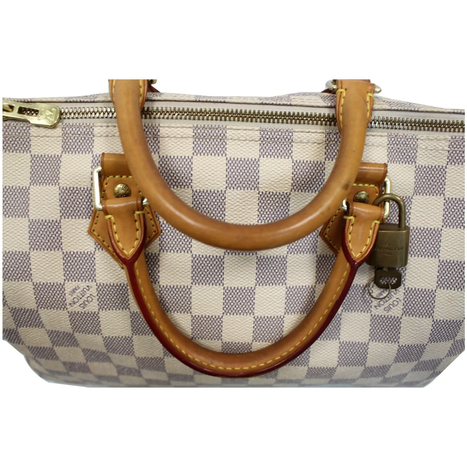 Louis Vuitton Speedy 30 Damier Azur Bandouliere Satchel Bag - 25% OFF