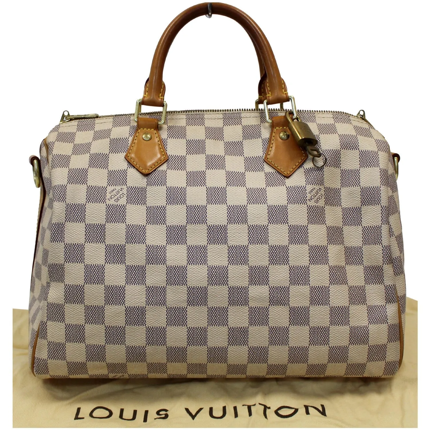 Louis Vuitton Speedy 30 Damier Azur Bandouliere Satchel Bag - 25% OFF