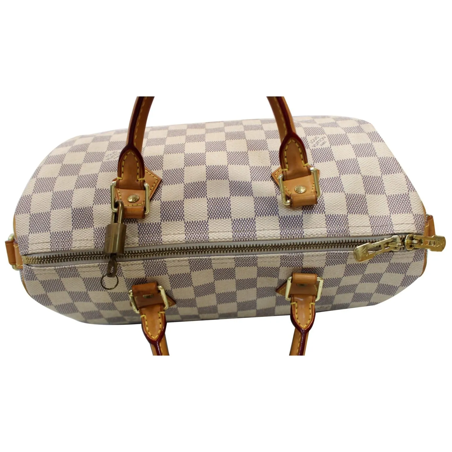 Louis Vuitton Speedy 30 Damier Azur Bandouliere Satchel Bag - 25% OFF