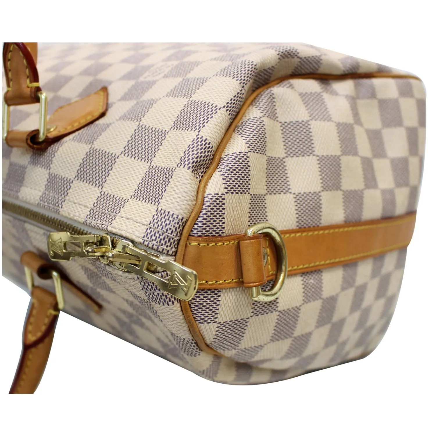 Louis Vuitton Speedy 30 Damier Azur Bandouliere Satchel Bag - 25% OFF