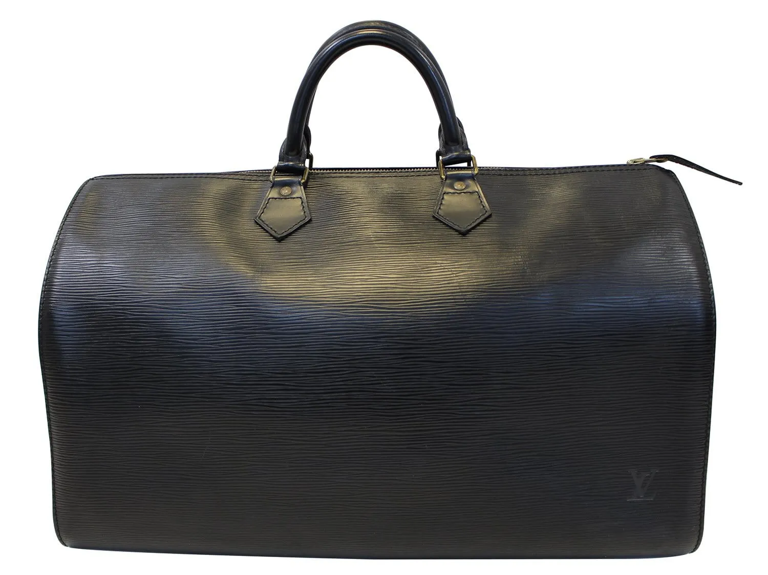 LOUIS VUITTON Speedy Pre Owned  Epi Leather  40 Black Satchel Bag