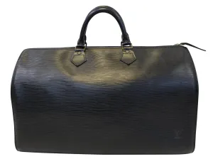 LOUIS VUITTON Speedy Pre Owned  Epi Leather  40 Black Satchel Bag