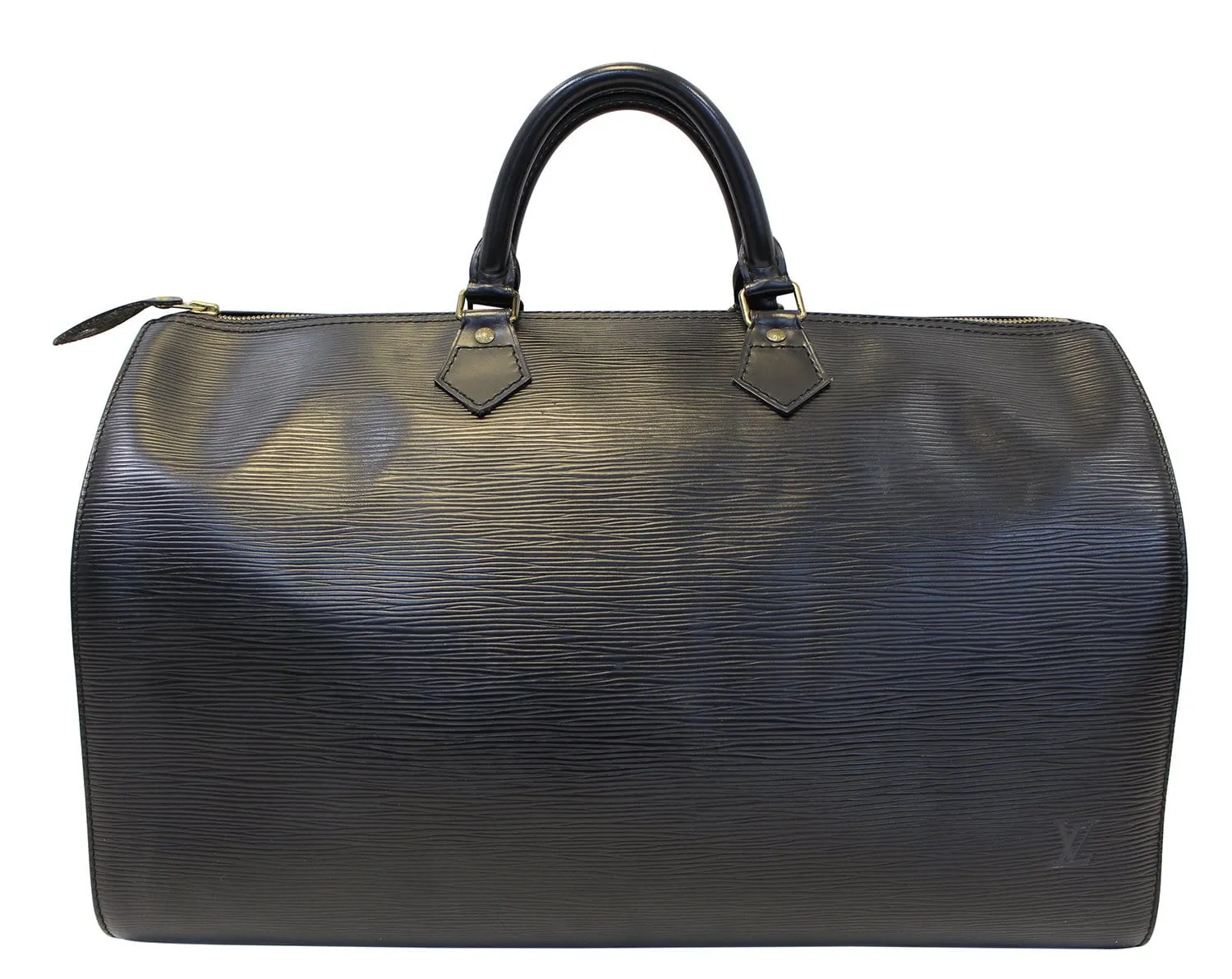 LOUIS VUITTON Speedy Pre Owned  Epi Leather  40 Black Satchel Bag