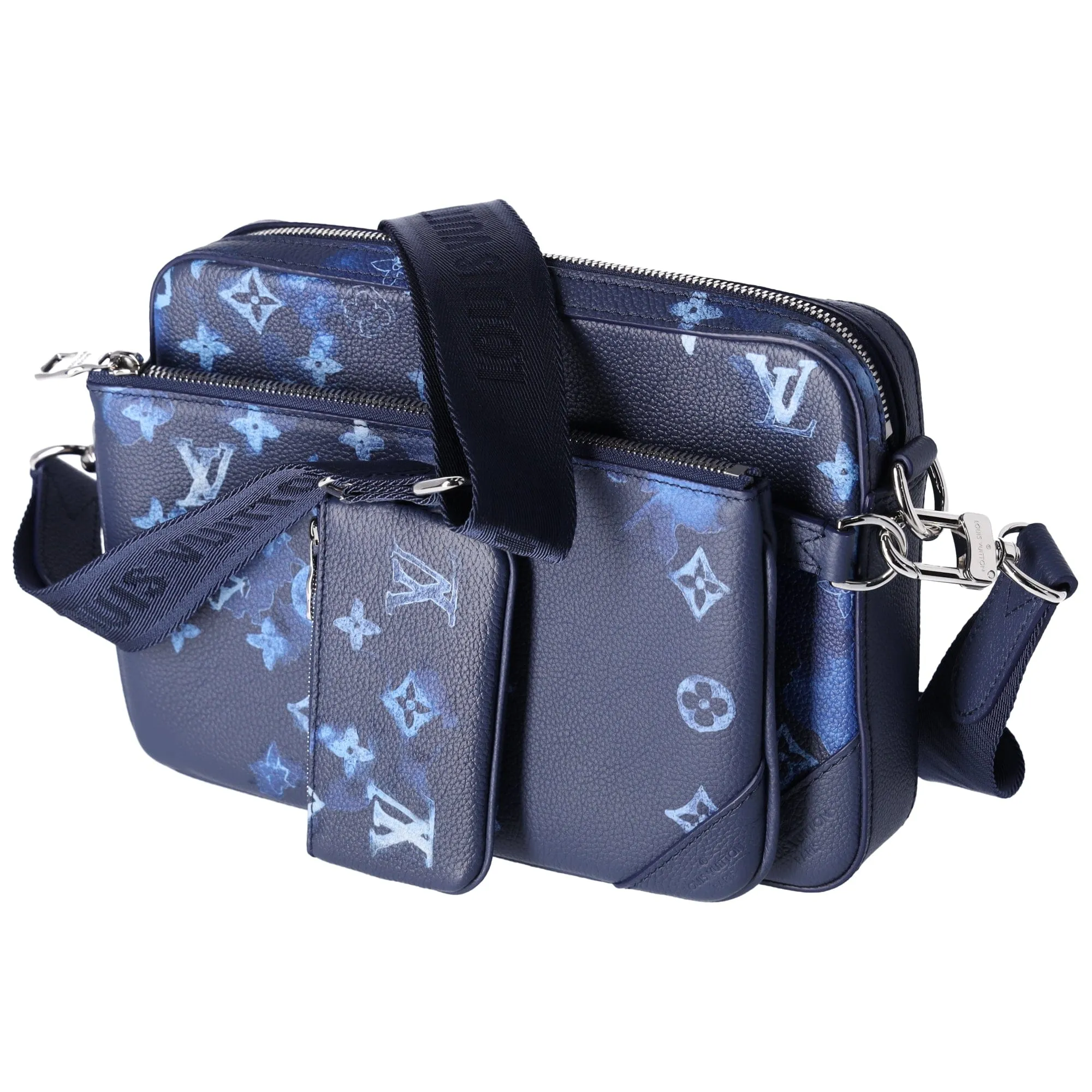 Louis Vuitton Trio Messenger Watercolor Summer Collection Navy