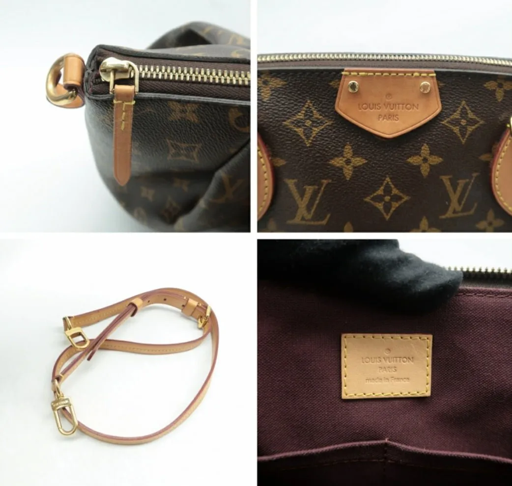 Louis Vuitton Turenne Brown Monogram Canvas Satchel Bag