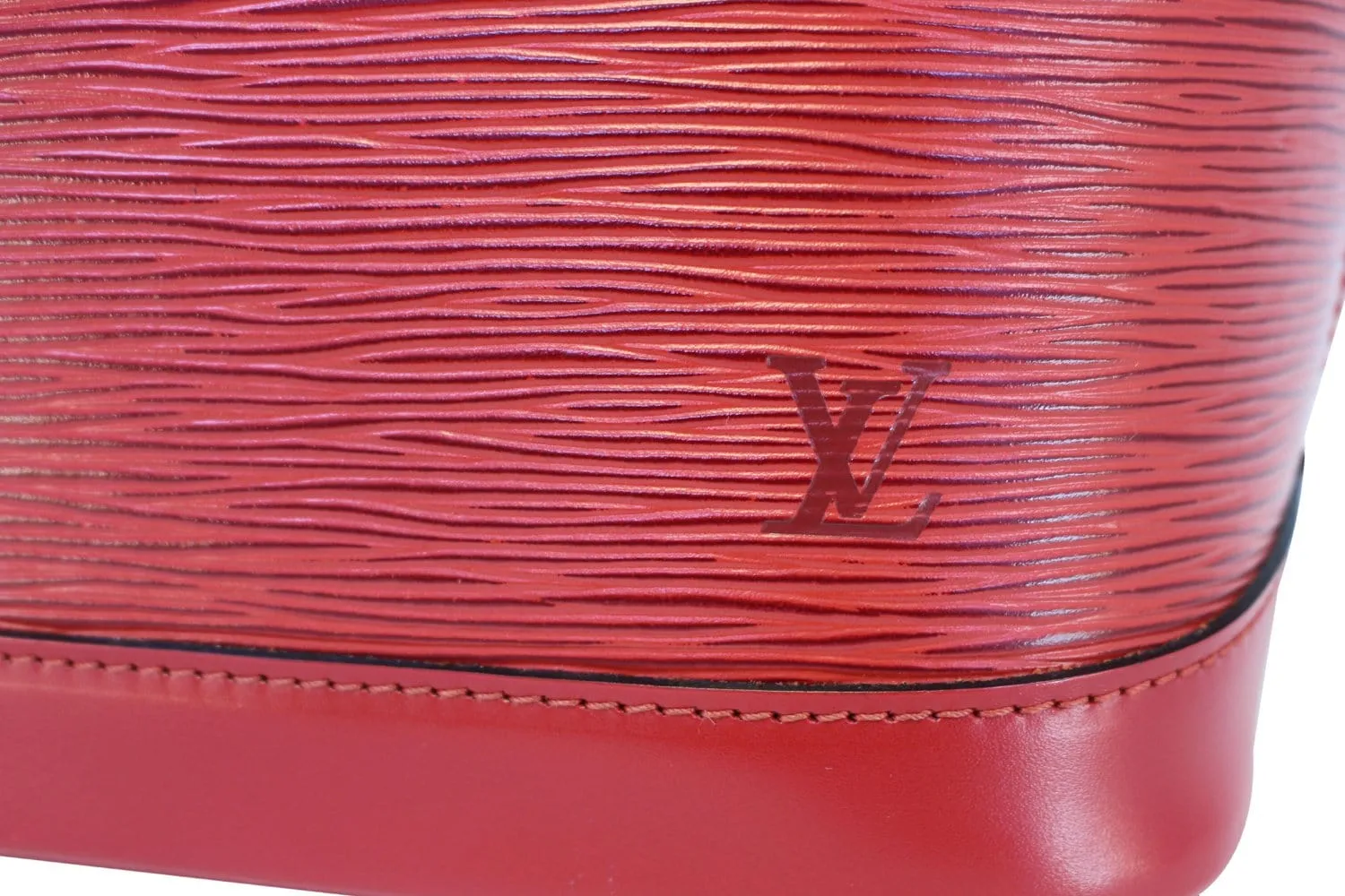 Louis vuitton Used Handbag Epi Leather Red Alma PM