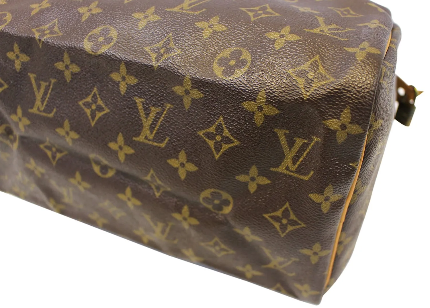 LOUIS VUITTON Used Satchel Bag Monogram Canvas Speedy 30 Brown