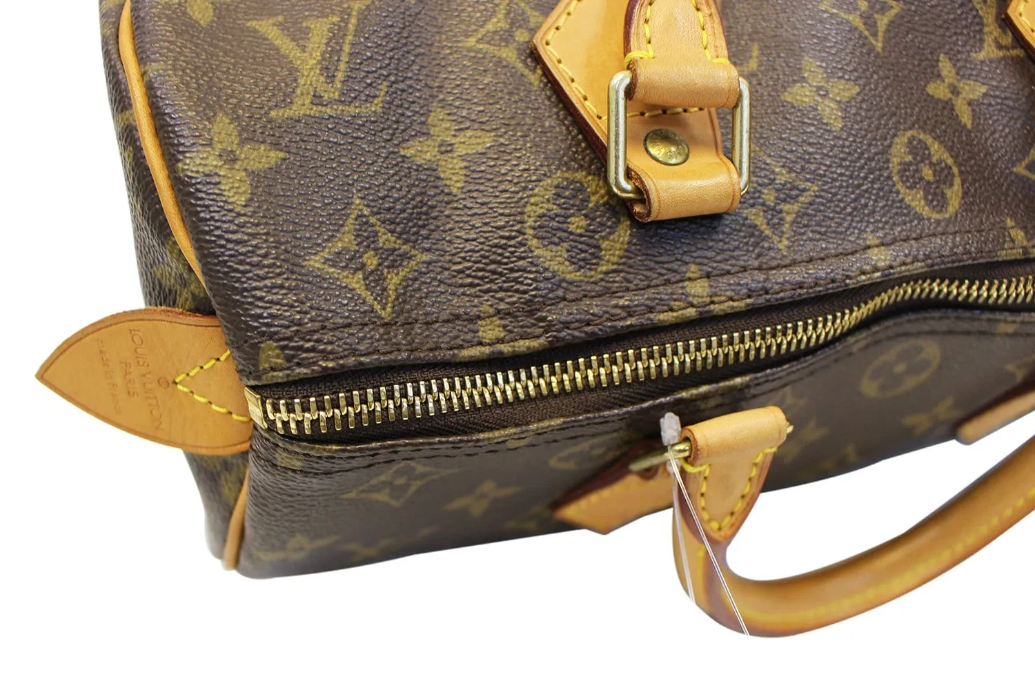 LOUIS VUITTON Used Satchel Bag Monogram Canvas Speedy 30 Brown