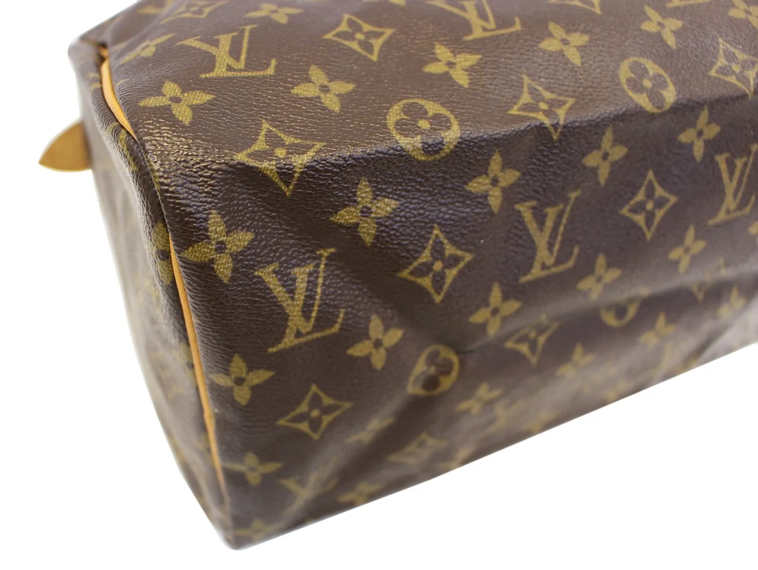 LOUIS VUITTON Used Satchel Bag Monogram Canvas Speedy 30 Brown
