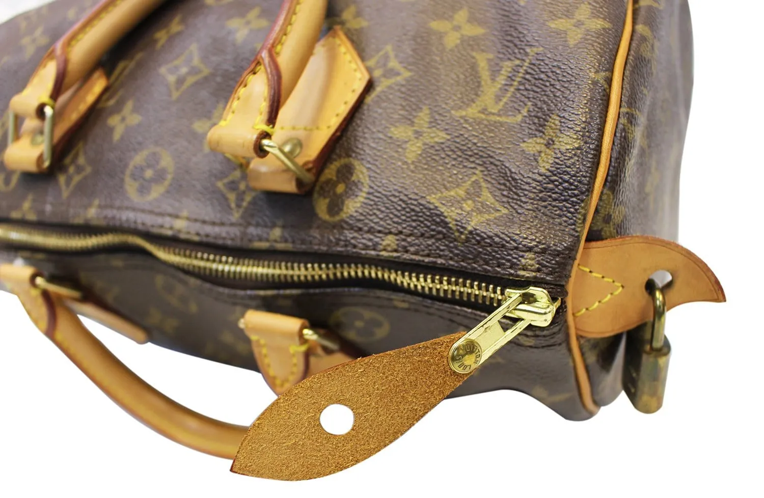 LOUIS VUITTON Used Satchel Bag Monogram Canvas Speedy 30 Brown