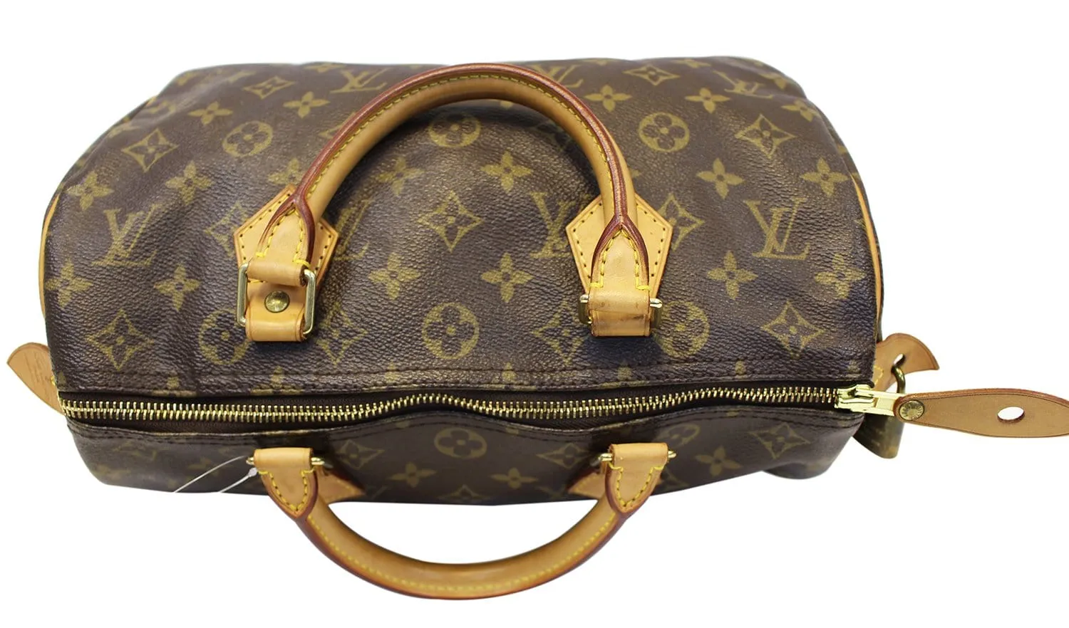 LOUIS VUITTON Used Satchel Bag Monogram Canvas Speedy 30 Brown
