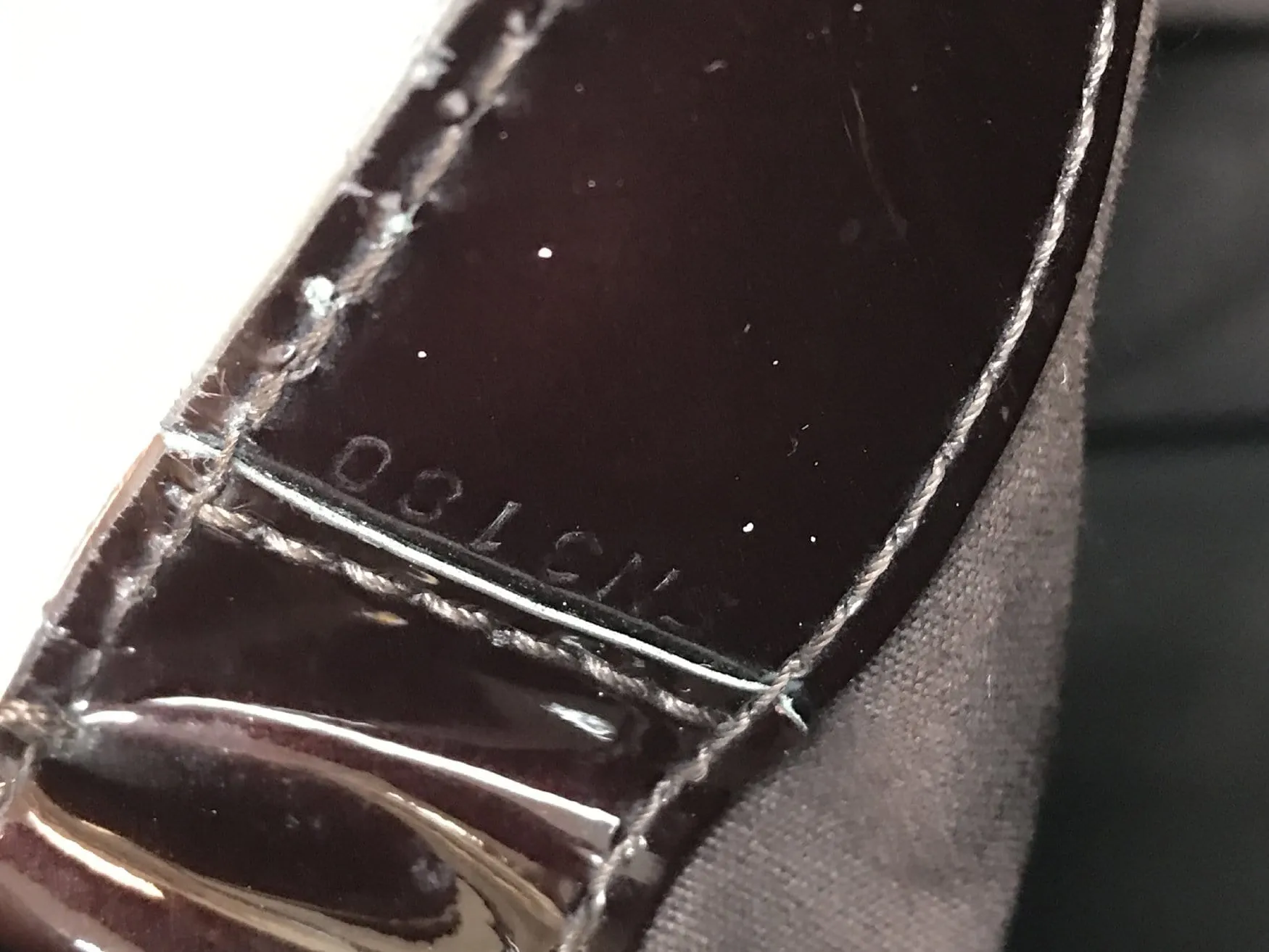 LOUIS VUITTON Vernis Leather Wilshire GM Satchel Wine Red