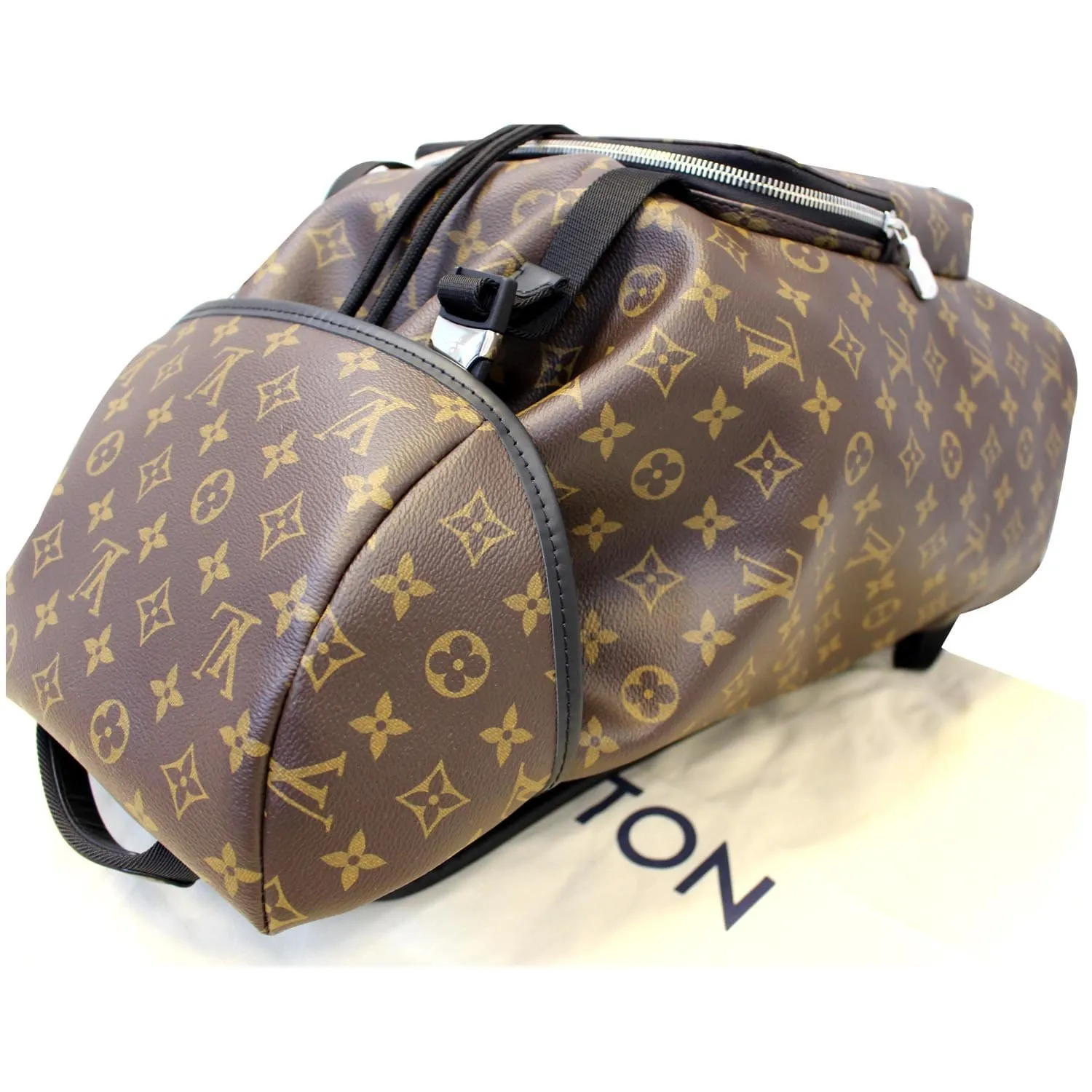 LOUIS VUITTON Zack Monogram Macassar Canvas Backpack Bag