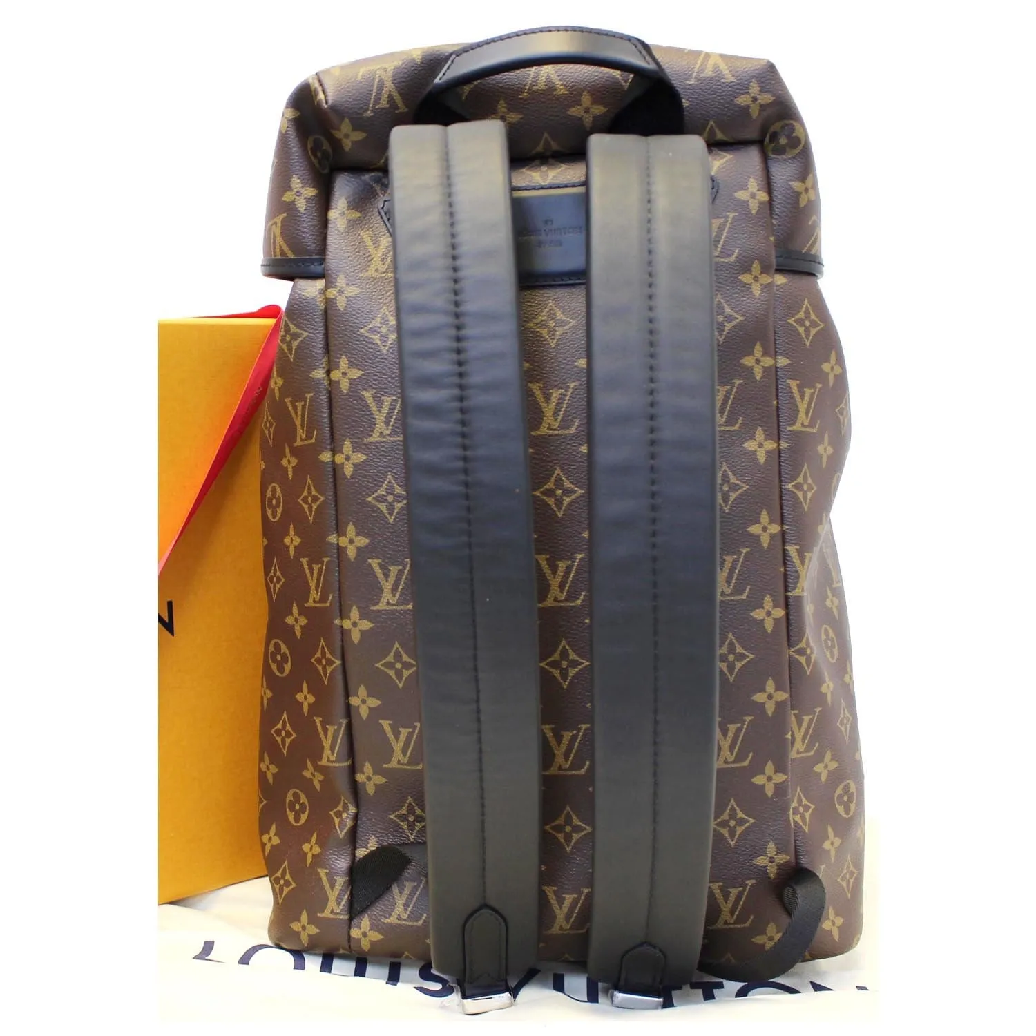LOUIS VUITTON Zack Monogram Macassar Canvas Backpack Bag