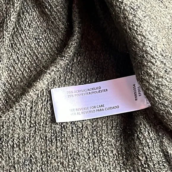 LOVE BY DESIGN Dark Olive Green Sweater Cardigan/ Duster - XL