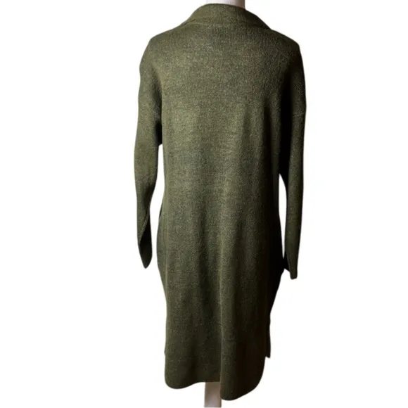 LOVE BY DESIGN Dark Olive Green Sweater Cardigan/ Duster - XL