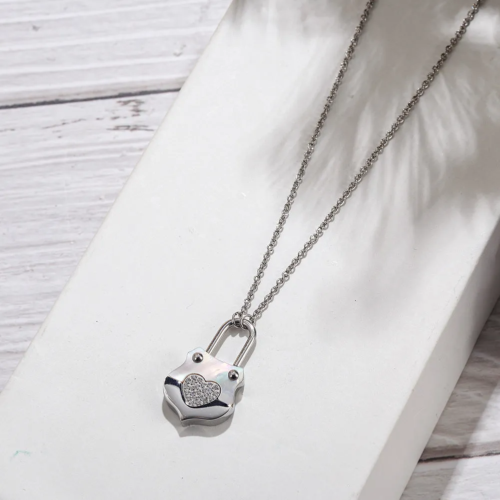 Love handbag necklace-NSSN783ST