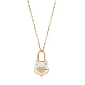 Love handbag necklace-NSSN783ST
