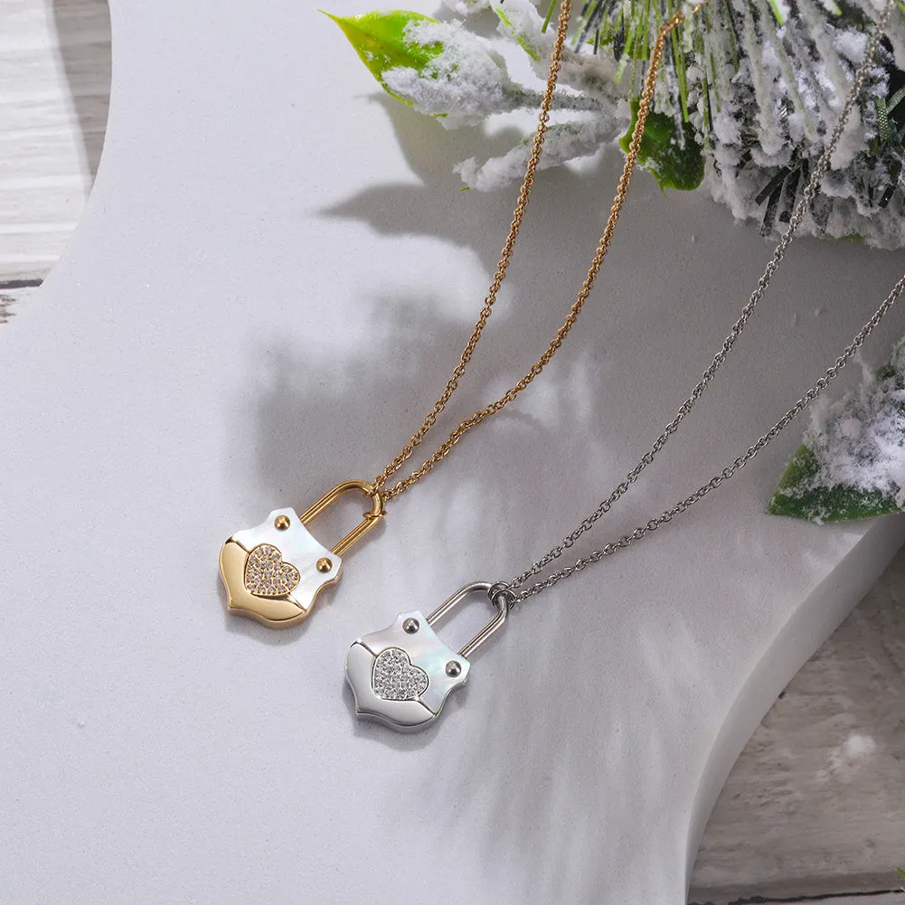 Love handbag necklace-NSSN783ST