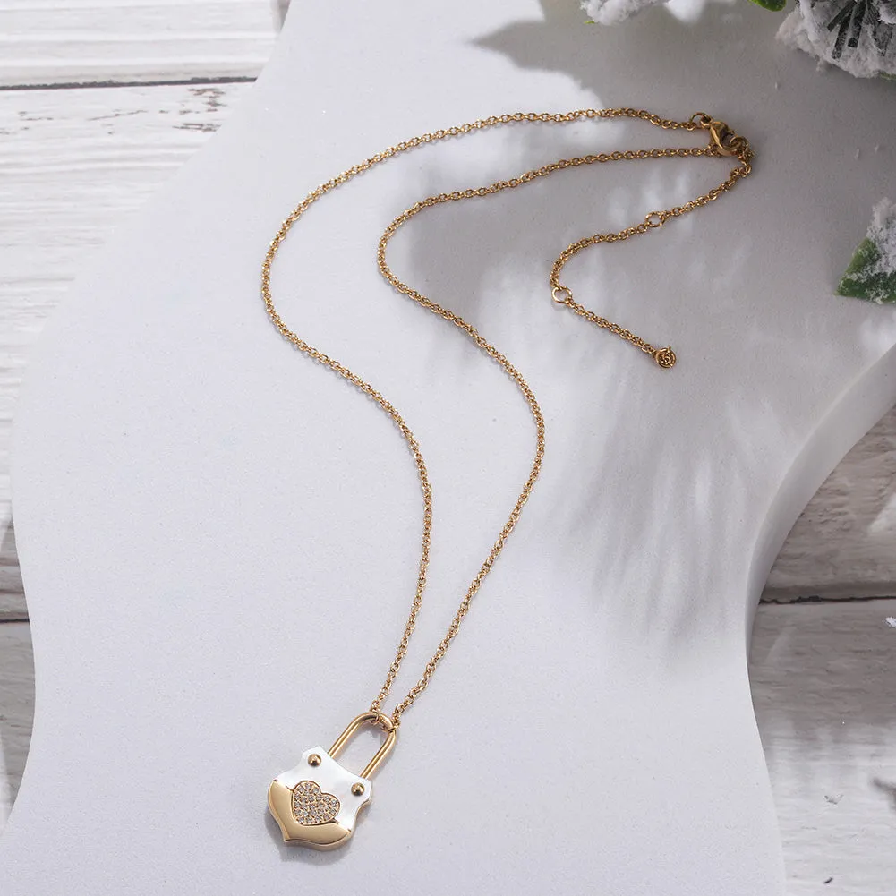 Love handbag necklace-NSSN783ST