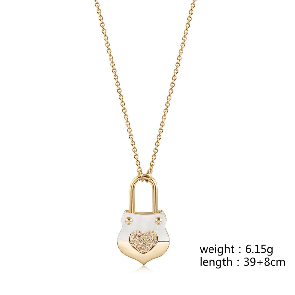 Love handbag necklace-NSSN783ST