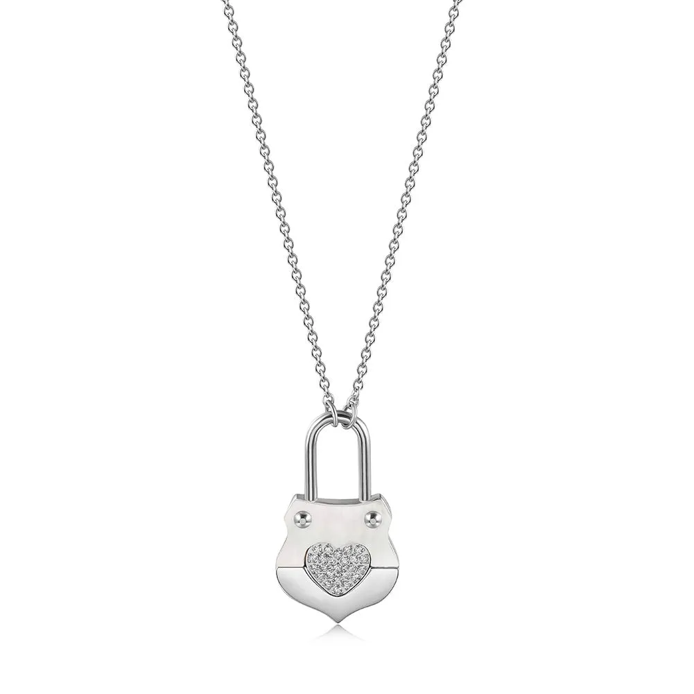 Love handbag necklace-NSSN783ST