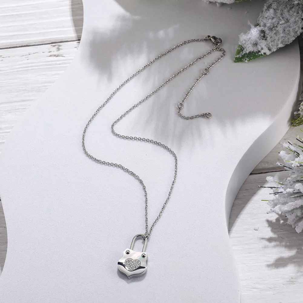 Love handbag necklace-NSSN783ST