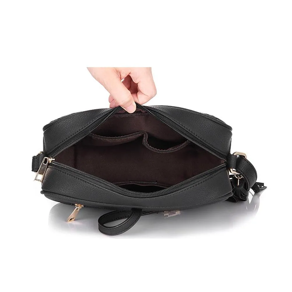 <bold>Crossbody / Shoulder Bag <br>Vegan-Leather