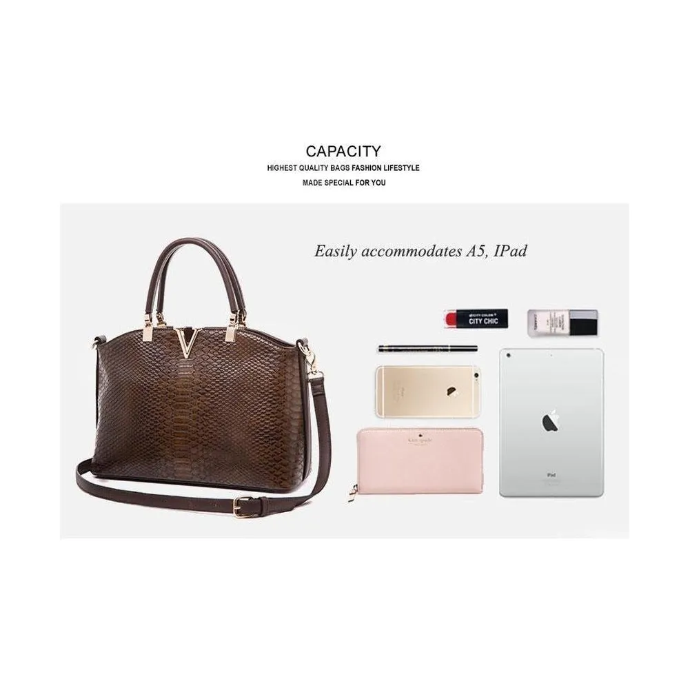 <bold>Satchel / Crossbody Bag  <br>Vegan-Leather