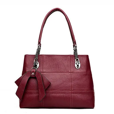 <bold>Satchel  / Tote  Bag <br>Genuine-Leather