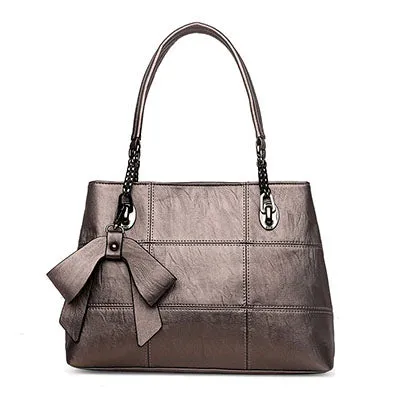 <bold>Satchel  / Tote  Bag <br>Genuine-Leather