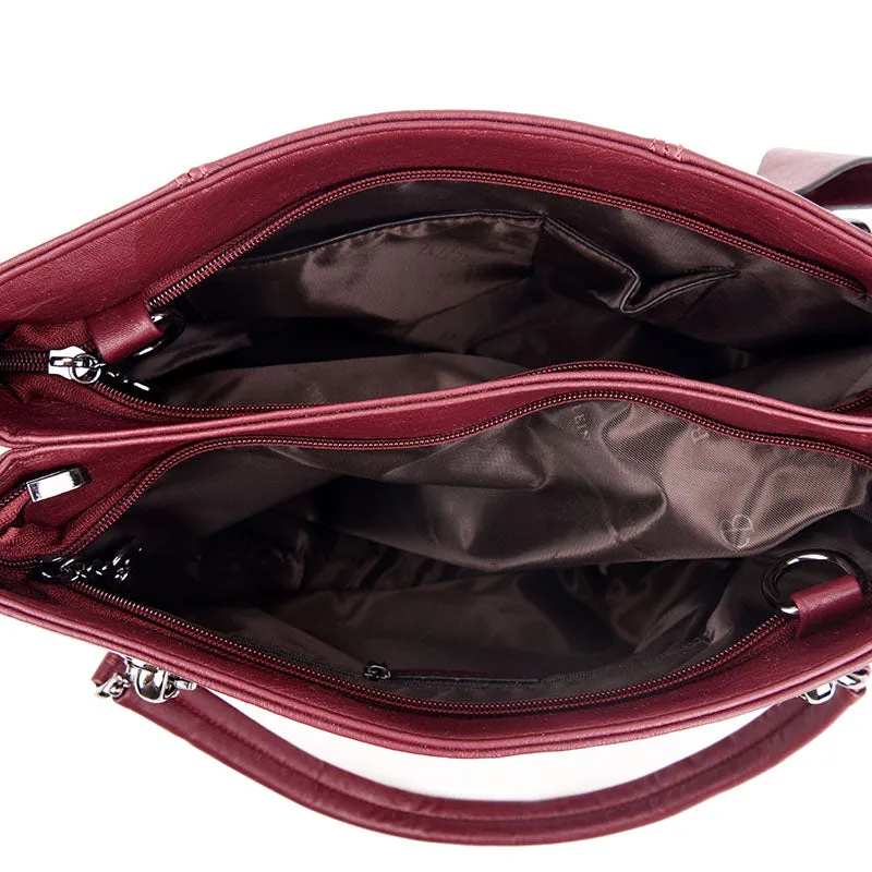 <bold>Satchel  / Tote  Bag <br>Genuine-Leather