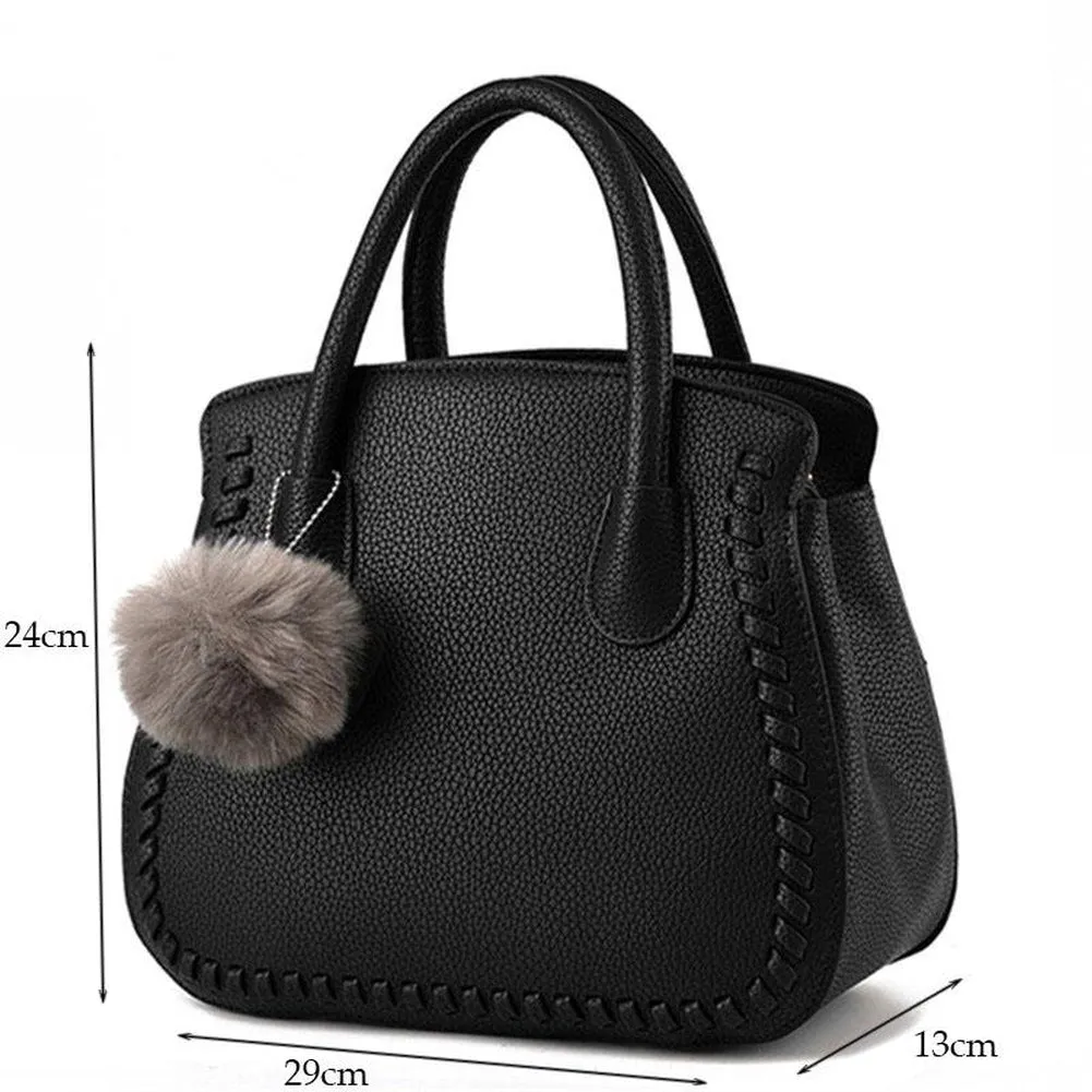 <bold>Top-Handle Bag / Satchel  <br>Vegan-Leather