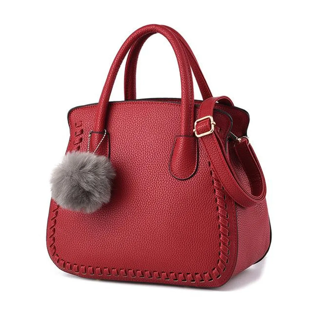 <bold>Top-Handle Bag / Satchel  <br>Vegan-Leather