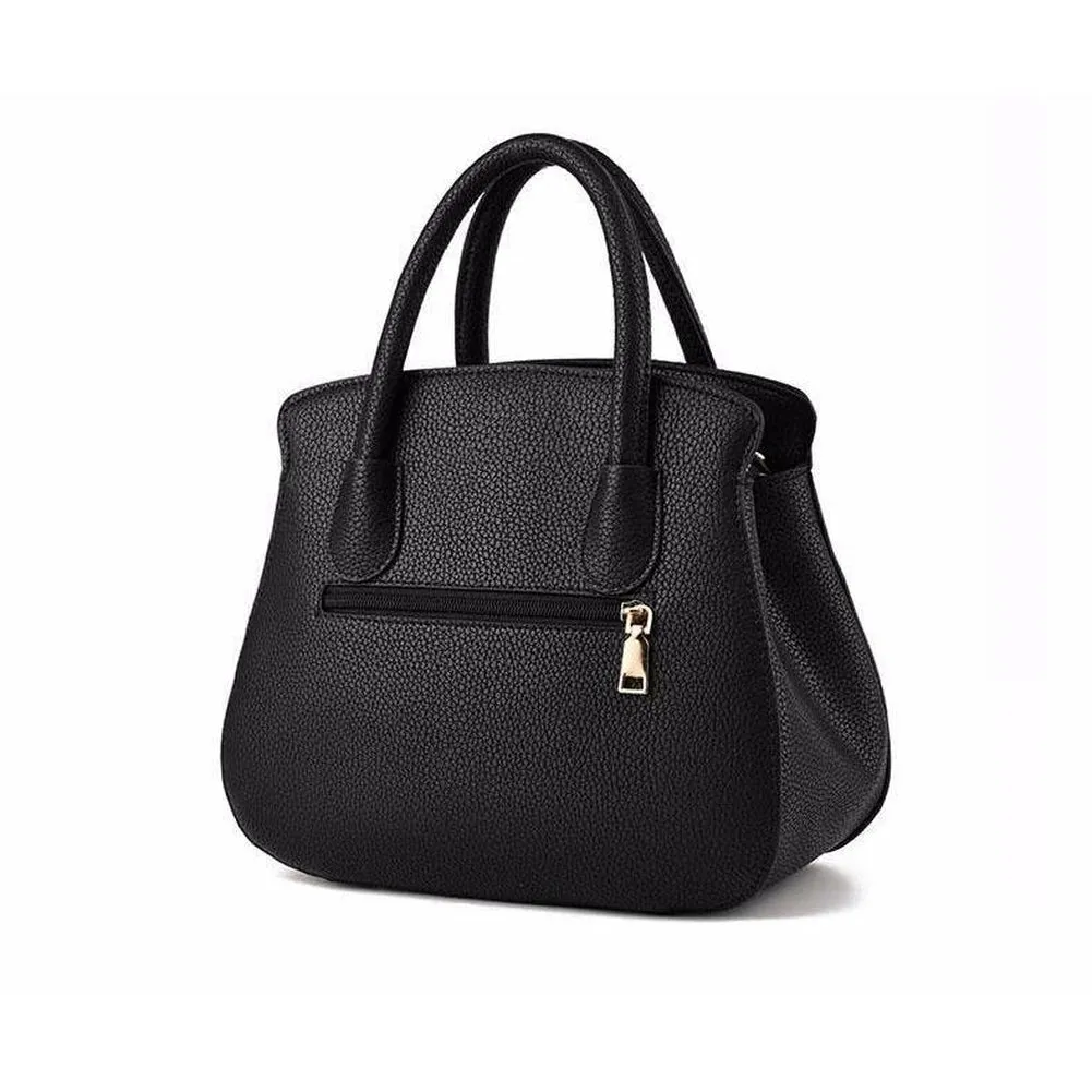 <bold>Top-Handle Bag / Satchel  <br>Vegan-Leather