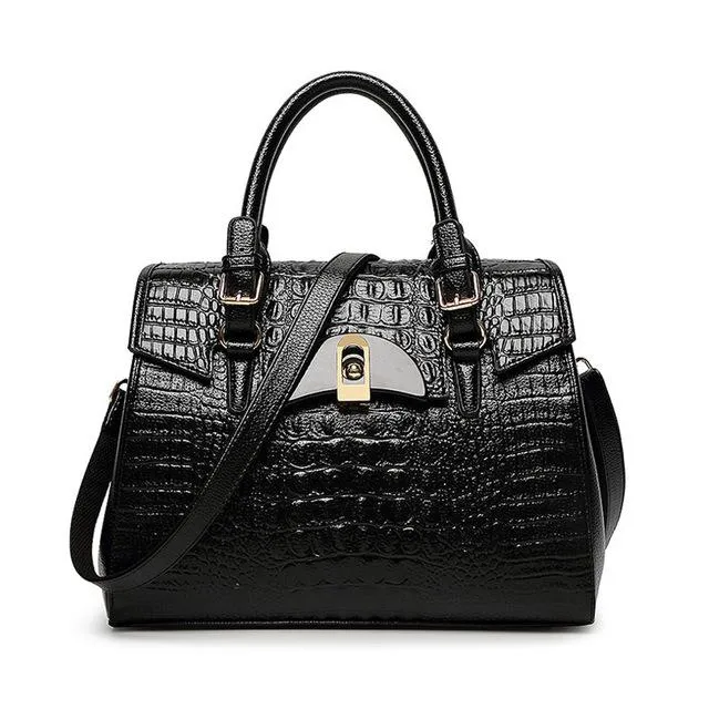 <bold>Top-Handle / Crossbody Bag <br>Genuine-Leather