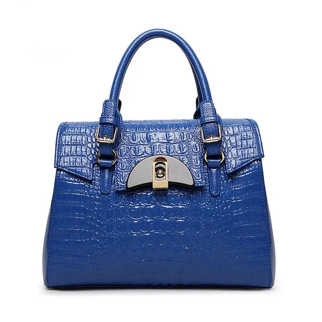 <bold>Top-Handle / Crossbody Bag <br>Genuine-Leather