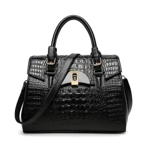 <bold>Top-Handle / Crossbody Bag <br>Genuine-Leather