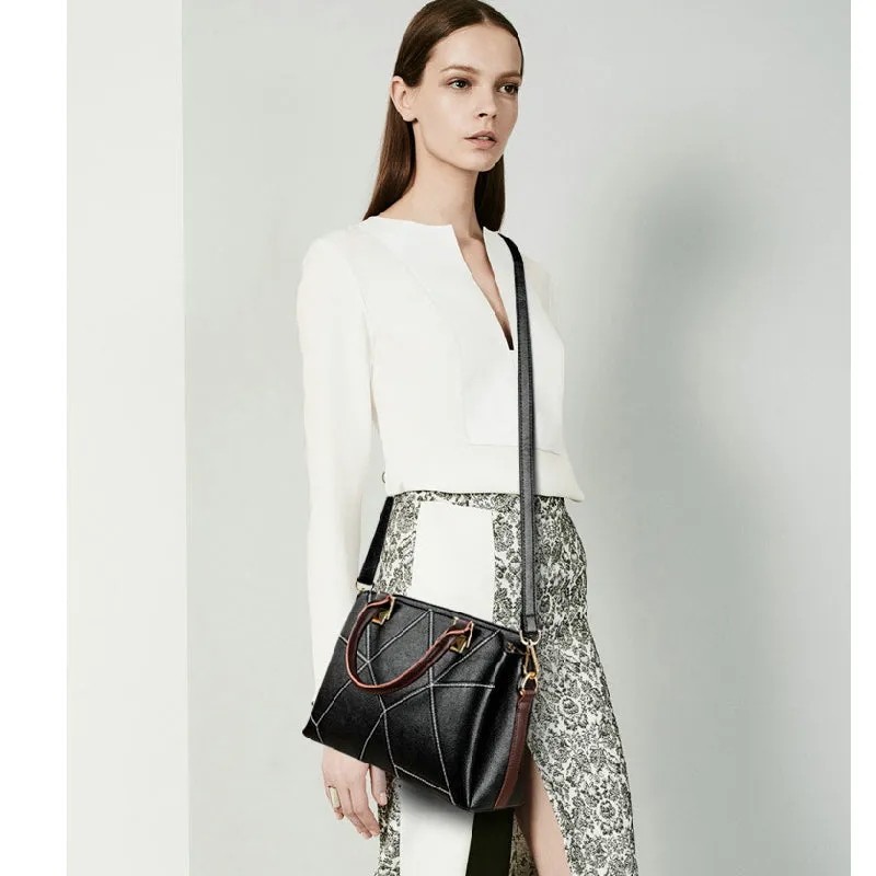 <bold>Top-Handle  / Crossbody Bag <br>Genuine-Leather