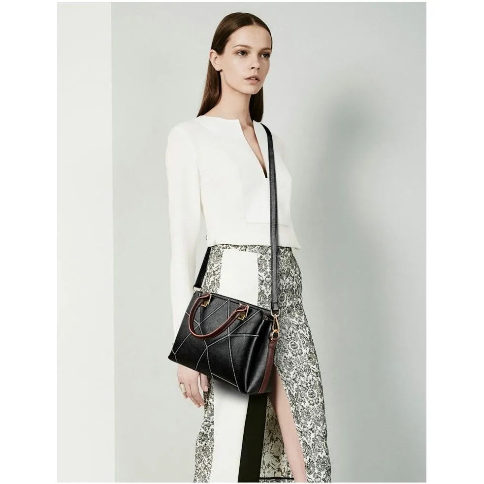 <bold>Top-Handle  / Crossbody Bag <br>Genuine-Leather