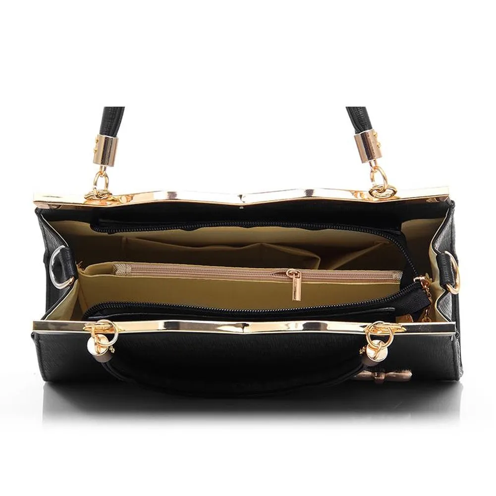 <bold>Top-Handle / Crossbody Bag <br>Vegan-Leather